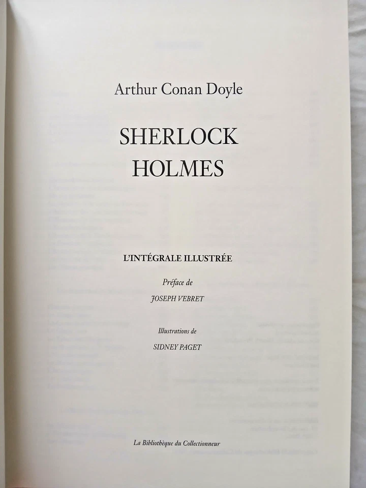 Sherlock Holmes : L' Intégrale illustrée par Conan Doyle Illustrations de Paget - Photo 3/4