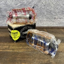 Vintage MKS Foot Jaws BM-10 Gold BMX Pedals 9/16 Pair Alloy Japan Old School 80s