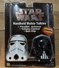 STAR WARS HANDHELD WALKIE TALKIES DARTH VADER & STORMTROOPER 1994 - SEALED