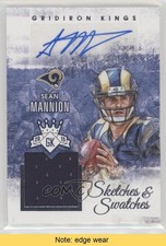 2015 Gridiron Kings Sketches and Swatches /249 Sean Mannion Auto Sketch READ 2r7
