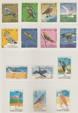 Qatar 1972 and 1976 Bird Complete Set, F – VF MNH