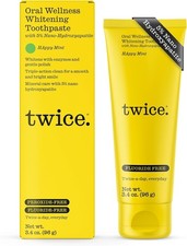 Twice Nano-Hydroxyapatite Toothpaste, Fluoride-Free, Icy Mint, 3.4 oz