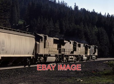 FOTO USA EISENBAHN UP 5750 6188 + ANDERE KORN BEI SODA SPRINGS DONNER PASS. 12