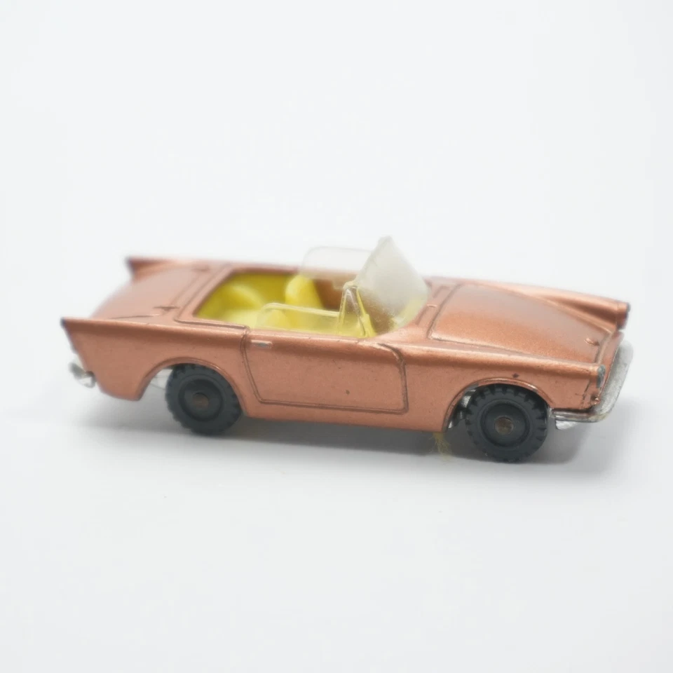 Coche de juguete Husky vintage diecast años 60 Sunbeam Alpine convertible cobre Foto 3 de 4