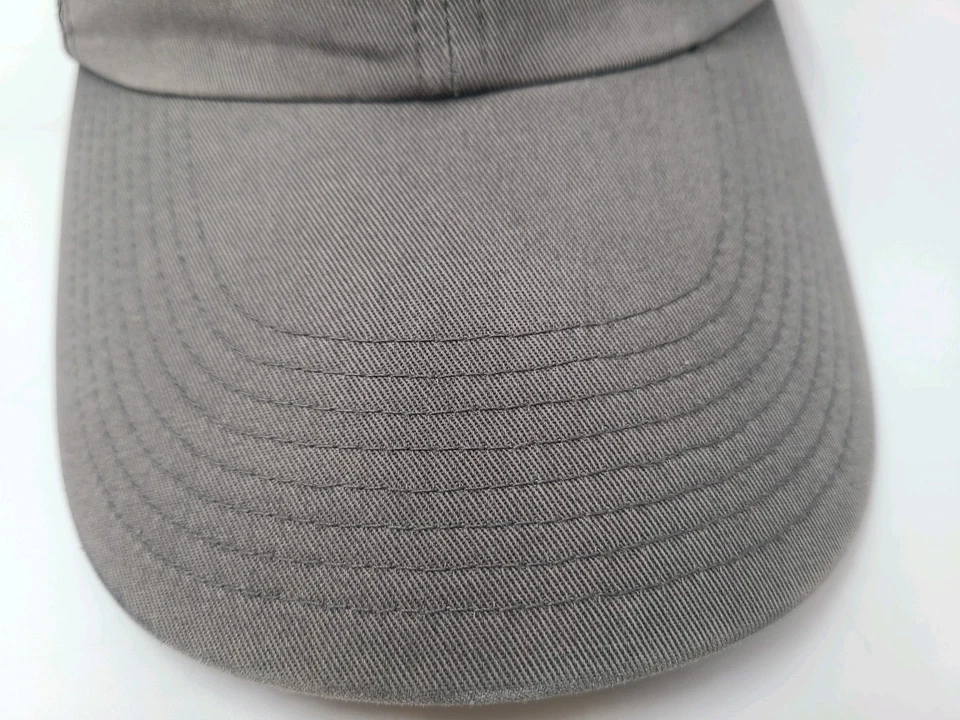 Nike Beaverton Oregon Correa Ajustable Gorra Algodón Swoosh Hombres Mujeres Gris Foto 3 de 4