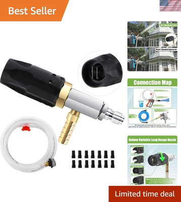 #ad Adjustable Long Range Downstream Injection Nozzle Kit 4 4.5 GPM Pressure Was... $176.79