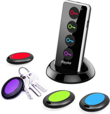 RF Key Finder Remote Locator 4 Tags 131ft Range 80dB Beep For Keys Wallet