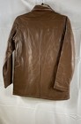 Tudor Court Men's Vintage Y2K Brown Leather Jacket Full Zip Patchwork Size S — photo 2
