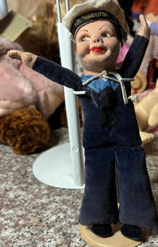 8" Norah Welling  SS.Kingston Sailor Boy  Doll with Label Made in England