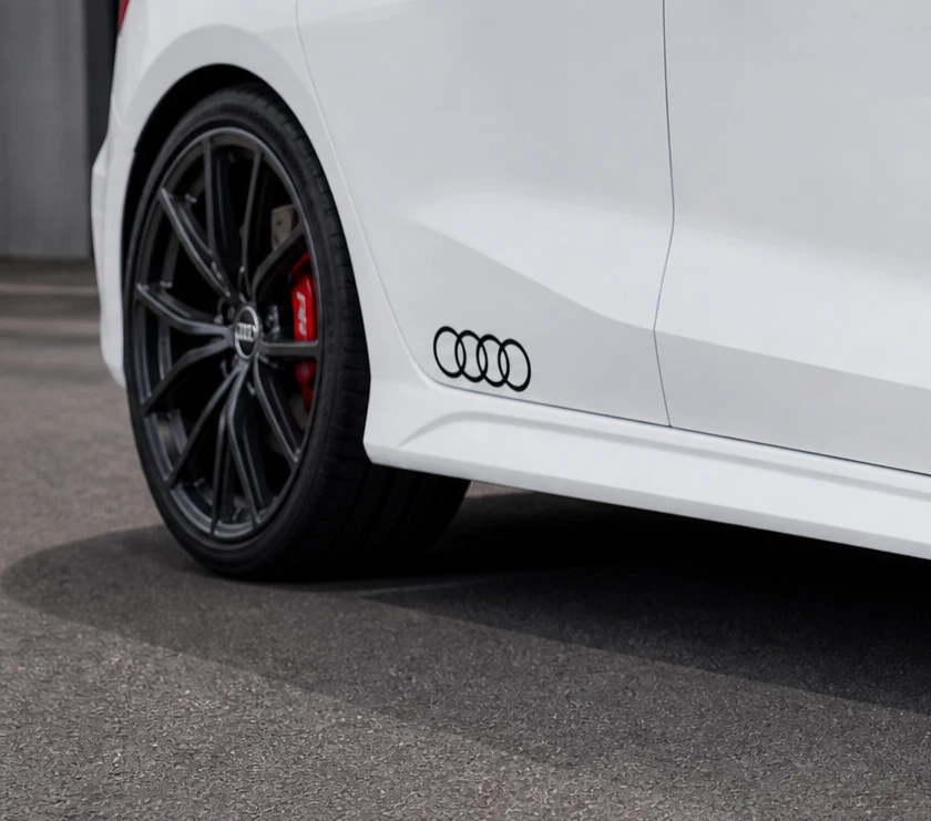 Silver S-Line Racing Decal Pair – Fits Audi A3 A4 A5 A6 RS4 TT 2 thumbnail image