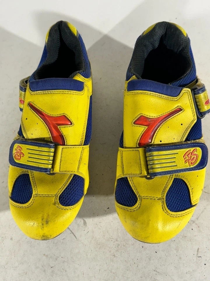 DIADORA Vintage Cycling Road Shoes EU42 US8 UK7 Mondo 258 cs524 - Image 4 of 4