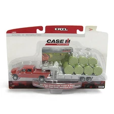 1/64 ERTL DODGE RAM 2500 W/ GOOSENECK TRAILER & BALES