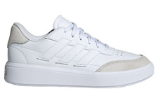 adidas Courtblock Junior Tennis Shoes, White, 3.5 US Unisex Little Kid