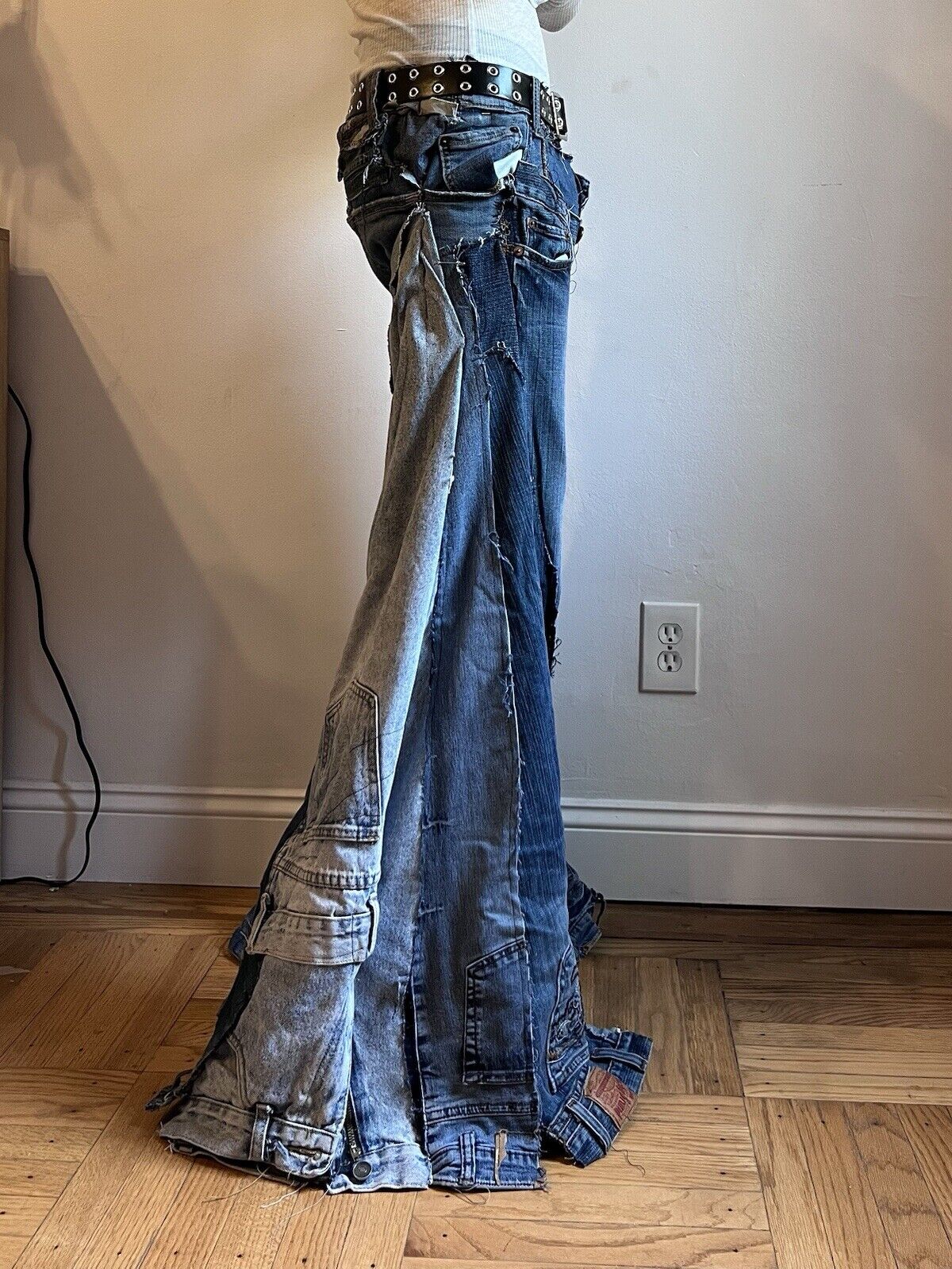 Handmade Vintage Designer Patchwork Pants - image 6