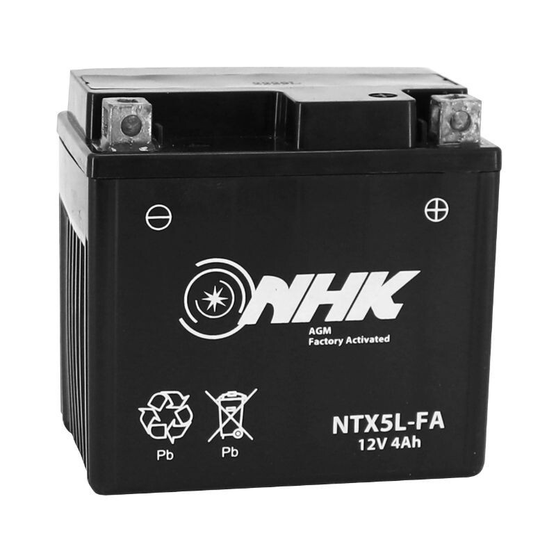 Démarrage hivernal garanti avec la batterie YTX5L-BS étanche pour scooter et moto 50cc
