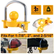 Universal Heavy Duty Tow Trailer Coupler Lock fits 1-7/8", 2", and 2-5/16"