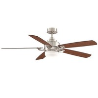 Fanimation Benito Brushed Nickel 52 5 Blade Ceiling Fan - Blades, Light Kit, on sale Fanimation Benito Brushed Nickel 52 5 Blade Ceiling Fan - Blades, Light Kit, on sale