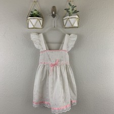 Girls Vintage Eyelet Dress Frilly