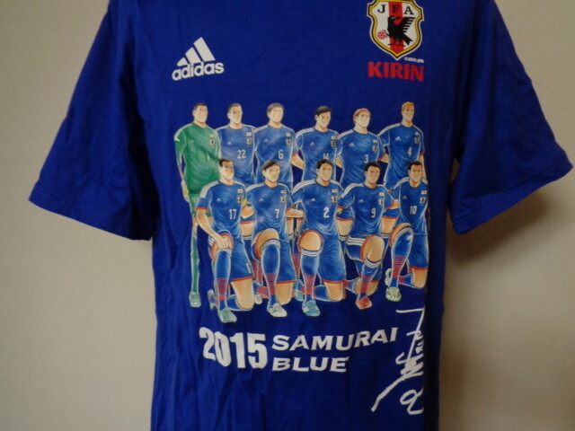 Adidas Captain Tsubasa Autograph T-shirt Soccer Samurai Blue