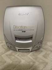 SONY D-E201 Portable CD Player CD Walkman, Discman , Silver, TESTED