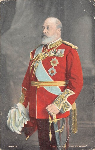 A907 British Royalty 1905 His Majesty King Edward VII Vintage Postkarte