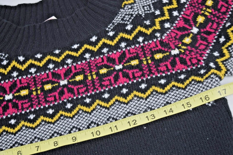 Suéter Vintage Op Ocean Pacific Talla S Años 90 Negro Rosa Amarillo Yugo Suave Elástico Foto 2 de 4