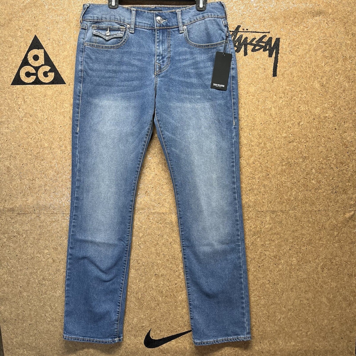 True Religion Denim Jeans Ricky Relaxed Straight Size 31 | eBay