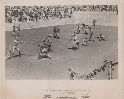 Movie Scene from O.K. Nerone (1953)   Vintage Hollywood Photo M 472
