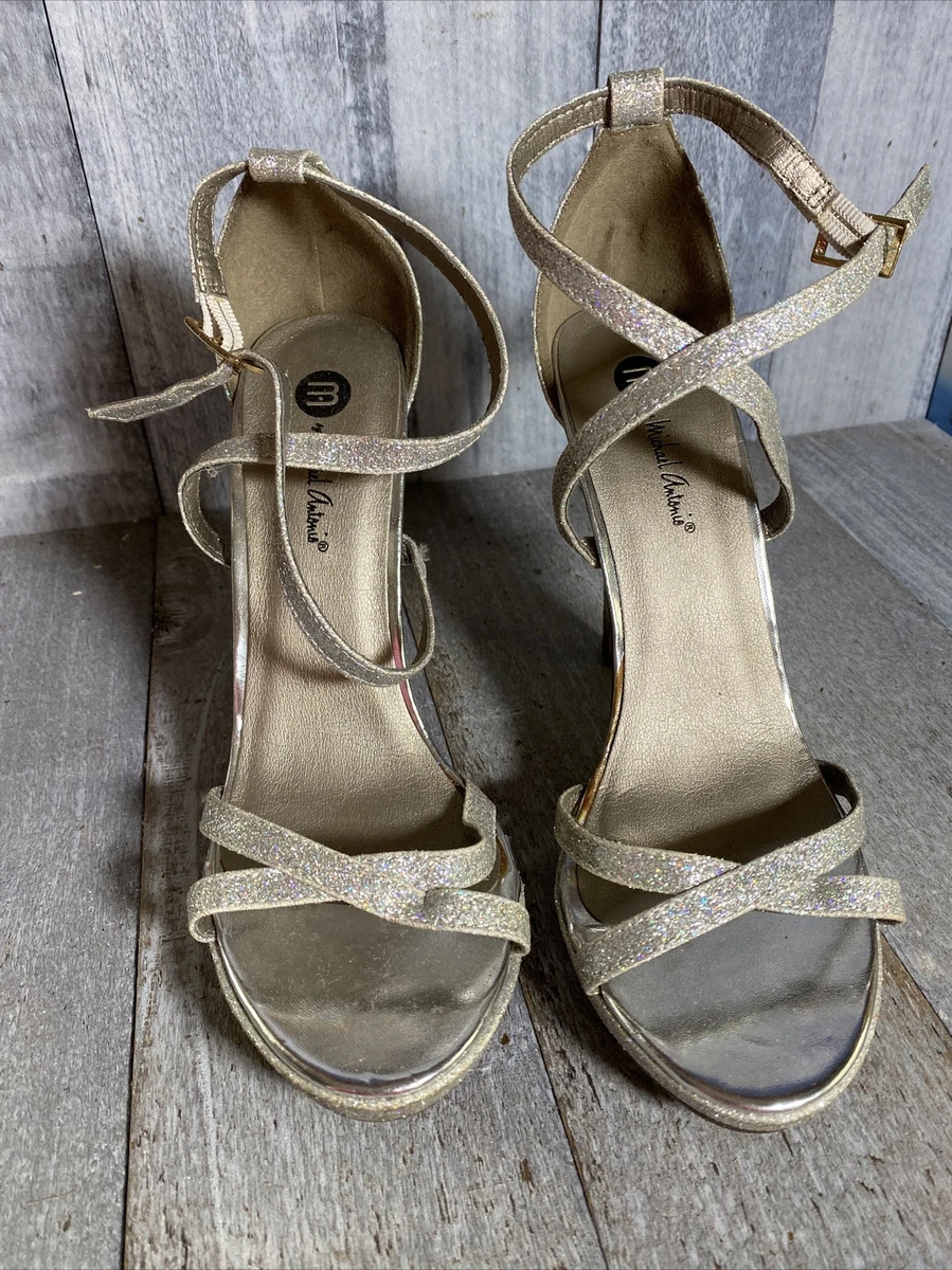 Glitter hotsell strappy heels