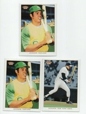 REGGIE JACKSON OAKLAND ATHLETICS 2002 TOPPS 206 PHOTO VARIATION 3X LOT