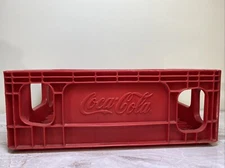 Coca Cola 32 Oz Bottle 6 Pack Carrier Plastic Crate Rehrig Pacific/ Huskylite