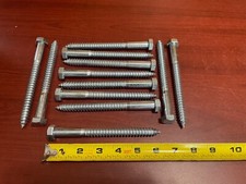 1/2" x 6" Lag Bolts - Zinc Plated Steel - 12 count - New 