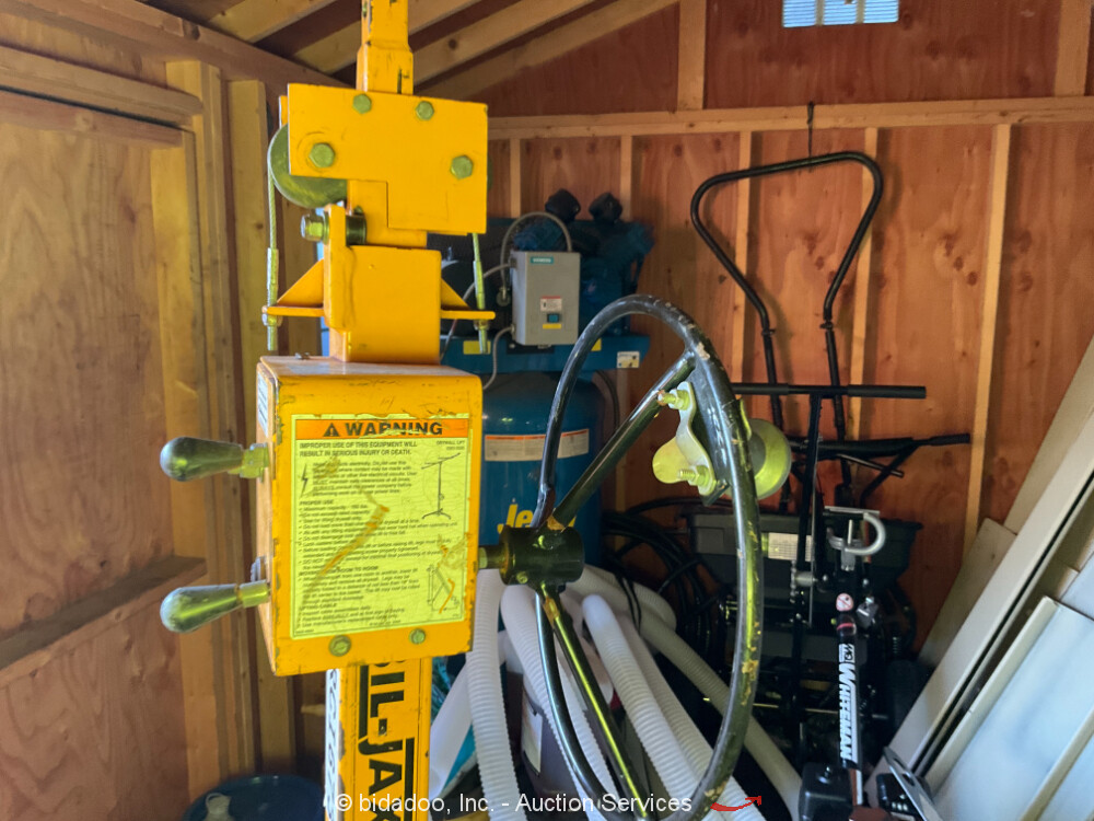 2007 BilJax DL125 Portable Dry Wall Panel Lift Hoist Material Jack