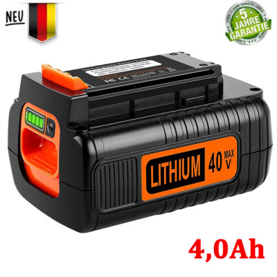 36V 4,0Ah Akku Für Black & Decker 40V Max Li-Ion LBXR36 LBX2040 BL20362 LSW36