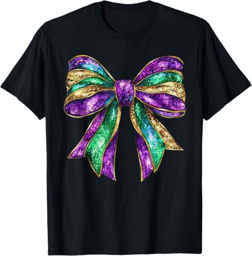 Mardi Gras Coquette Bow Fat Tuesday New Orleans Women Kids T-Shirt Hoodie