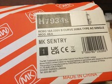 MK Sentry H7934s B16 16Amp, 6kA, 30mA, doble polo RCBO - BS61009