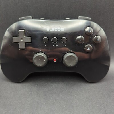 Elecom Gamepad 12 Tasten mit Schnellfeuerfunktion schwarz kabellos für PC