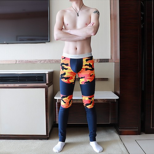 Men's Thermal Underwear Winter Thickened Winter Print Slim Autumn Pants Leggings - Bild 19 von 22