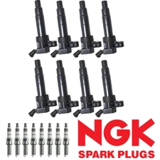 8x Ignition Coil & 8x NGK Iridium Spark Plug fit Hyundai Genesis 5.0L V8