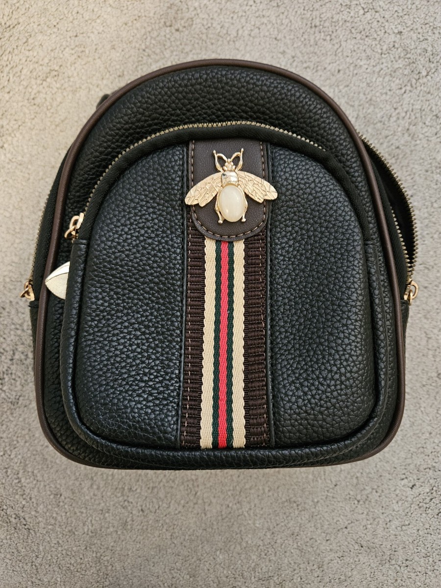 Mini Ladies Bee Backpack Rucksack Shoulder Bag Grab handle College