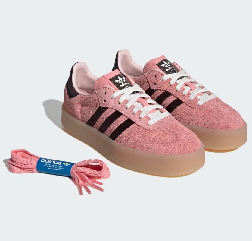 【Adidas】JH8834 ORIGINALS W SAMBAE New Adidas Women's Sambae Shoes - Semi Pink Spark (JH8834