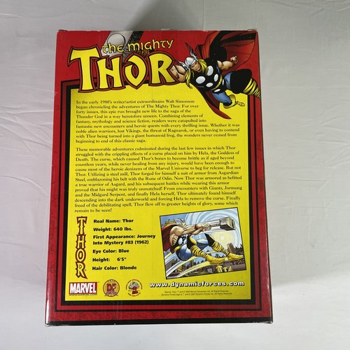2001 MARVEL THE MIGHTY THOR 10" STATUE SCULPT by TONY CIPRIANO 429/1000. NEW - Picture 11 of 12
