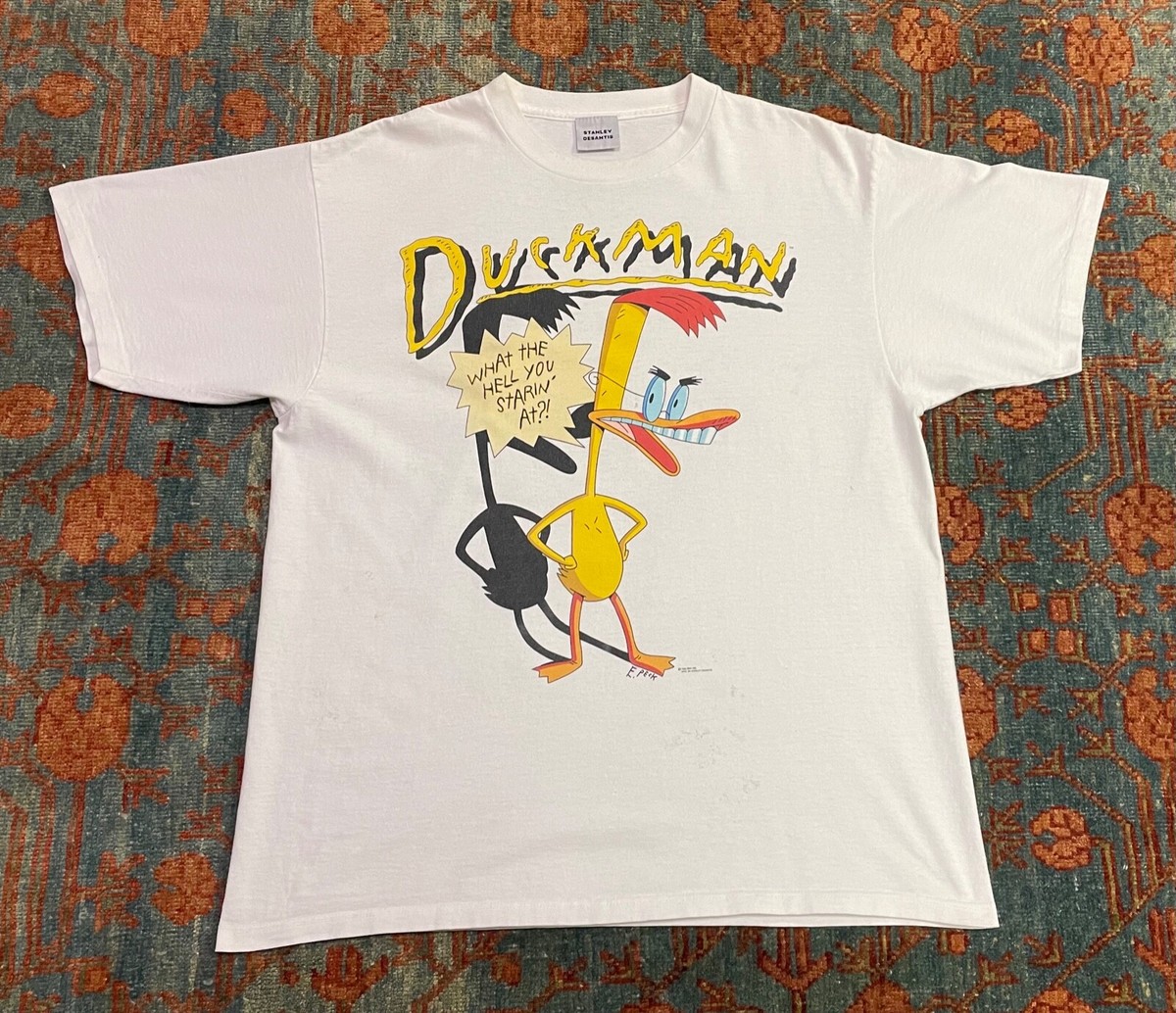 Vintage 1994 Stanley Desantis Duckman T shirt size XL 100