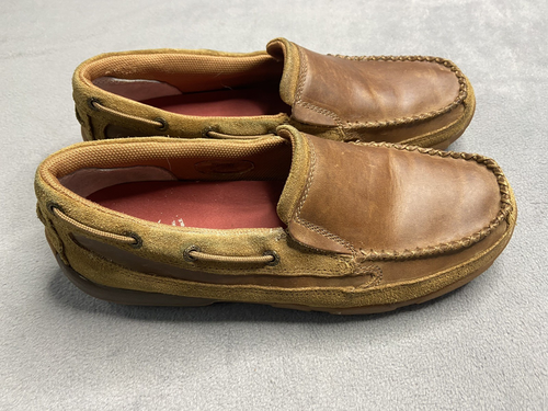 Twisted X Schuhe Herren 9,5 Braun Halbschuh Slipper Fahren Mokassin Leder