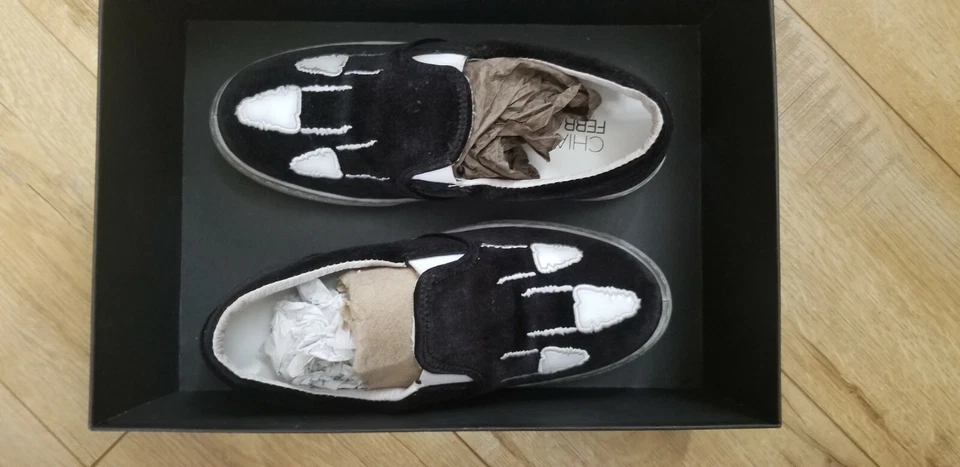 Zapatillas bajas Chiara Ferragni para mujer talla 7 EE. UU., TALLA 37 UE, CF Monsters, Italia Foto 3 de 4