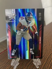 2005 Leaf Rookies and Stars Longevity Black #63 Tiki Barber /99 Giants Star RARE