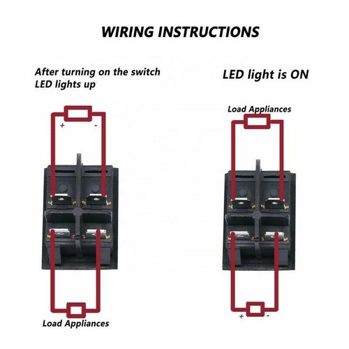 30A 35A 40A High Current Welding Machine Rocker Switch ON/OFF KCD4-201N-B - RED - Picture 37 of 41
