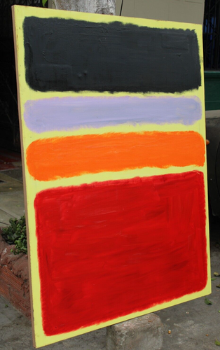 GORGEOUS MARK ROTHKO OIL ON CANVAS 1961 IN GOOD CONDITION LARGE PAINTING NICE - Picture 10 of 17