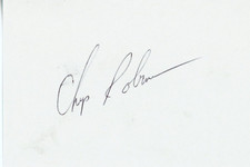 NASCAR  Great - 1987 24 Hours of Daytona Winner Chip Robinson and his autograph