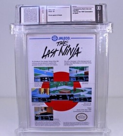 The Last Ninja New Nintendo NES Factory Sealed WATA VGA Grade 9.0 B+ MINT H-Seam